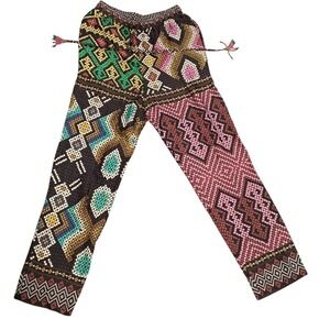 NWT FARM Rio XS Colorful Patterned Drawstring‎ Pants Eco Viscose Trousers